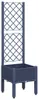 vidaXL Fioriera con traliccio blu-grigio 40x40x142 cm PP Anteprima dell’immagine prodotto 1