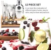 12 kusů / sada Nerezový koktejlový šejkr Míchací šejkr na Náhled obrázku produktu 4