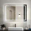 LED Badspiegel mit Beleuchtung Beschlagfrei 80x60cm Produktbild-Vorschau 1