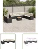 The Living Store 11-tlg. Garten-Sofagarnitur mit Kissen Produktbild-Vorschau 1