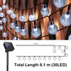 LQWELL® Solar Lichterkette Aussen 8M 30LED 8 Modi für Innen Produktbild-Vorschau 2