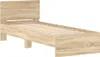 vidaXL Rám postele bez matrace s čelem dub Sonoma 75x190 cm Náhled obrázku produktu 3
