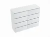 A white dresser with eight drawers is shown against a white background. Produktbild-Vorschau