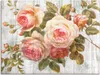 ARTland Leinwandbild Vintage Rosen auf Holz Größe: 80x60 cm Produktbild-Vorschau 1