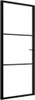vidaXL Innentür ESG Glas und Aluminium 83x201,5 cm Schwarz Produktbild-Vorschau 4