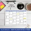 2026 Blau A4 Wandkalender 3er Set – Elegante Organisation, Produktbild-Vorschau 4