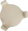 A top-down view of a beige ceramic deflector stone with three protruding sections. Produktbild-Vorschau