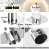 com-four® 2x Ananas-Schneider 3 in 1 - Ananas Schäler aus Produktbild-Vorschau 5