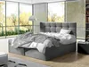 Boxpringová posteľ 180x200 CAROLA - tmavá šedá + topper Náhľad obrázku produktu 9