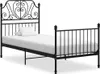 vidaXL Bettgestell Schwarz Metall 90x200 cm Produktbild-Vorschau 6