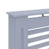 Heizkörperverkleidung Anthrazit 112x19x81,5 cm MDF Produktbild-Vorschau 6