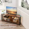 Dripex TV Eckschrank Lowboard mit LED-Beleuchtung, TV Produktbild-Vorschau 2