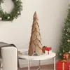 vidaXL Choinka ze stojakiem brązowa 80 cm z litego drewna Podgląd zdjęcia produktu 3