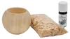 Duft Kugel mit Zirbenflocken und Zirben Duftöl Holz Deko Produktbild-Vorschau 1