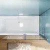 SONNI Panneau de baignoire 2 parties verre Panneau pliable Voir les images du produit 3