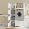 SoBuy Wäscheschrank Badezimmerschrank mit 3 Wäschekorb Produktbild-Vorschau 5