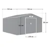 HATTORO S350 Metall Gerätehaus 341x322x201 cm (BxTxH) Produktbild-Vorschau 3