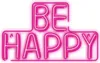 Forever Light Neon PLEXI LED BE HAPPY pink NNE10, Světelná Náhled obrázku produktu 1