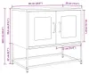 vidaXL Armoire TV jaune moutarde 68x39x60,5 cm Acier laminé Voir les images du produit 8