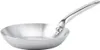 A silver frying pan with a long handle is shown against a white background. Podgląd zdjęcia produktu