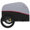 vidaXL Fahrradanhänger Schwarz und Rot 45 kg Eisen Produktbild-Vorschau 7