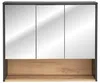 Szafka Łazienkowa Z Lustrem 100 Cm Szary Kosmos Dąb Artisan Podgląd zdjęcia produktu 5