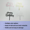 8 Stück Happy Birthday Acryl Cake Topper Set Gold Roségold Produktbild-Vorschau 3