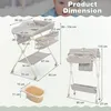 Wickeltisch Klappbar mit Wasserbecken, Wickelkombination Produktbild-Vorschau 5