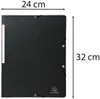 EXACOMPTA Eckspannermappe DIN A4 Karton schwarz Produktbild-Vorschau 6