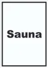 Sauna Schild mit Text Erholung Entspannung hochkant A6 Produktbild-Vorschau 1
