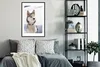 MuchoWow® Gerahmtes Poster Sibirischer Husky im Schnee Produktbild-Vorschau 2