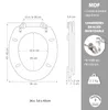 MSV 3700703993414, Verlängert, Harter Toilettensitz, Rot, Produktbild-Vorschau 13