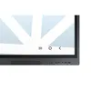 A close-up view of the bottom right corner of a large interactive display screen, showing a portion of the bezel and some ports. Produktbild-Vorschau