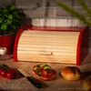 FALKENBERGER Brotkasten aus Holz Buche Rot ca. 39x29x18cm Produktbild-Vorschau 5