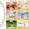 Collage of different rooms showing a ceiling light fixture in use. Voir les images du produit