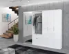 Garderobe ProjektX in weiß Schuhschrank mit 8 Spiegeltüren Produktbild-Vorschau 8