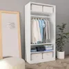 vidaXL Szafa biała 100×50×200 cm Materiał drewnopochodny Podgląd zdjęcia produktu 15