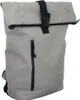 Rolltop-Rucksack mit Steckschnalle, Grau, gepolsterter Produktbild-Vorschau 1