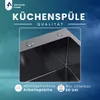 VBChome Küchenspüle 78×49 cm Edelstahl Graphit mit Produktbild-Vorschau 4