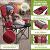 TRESKO® Campingstuhl Faltbar bis 200kg | Faltstuhl mit Produktbild-Vorschau 5