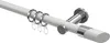 Interdeco Gardinenstange / Vorhangstange Weiß / Chrom, Typ Produktbild-Vorschau 1
