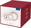 A product box for a Villeroy & Boch plate set, featuring images of the plates. Produktbild-Vorschau