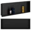 DIY Duschnische 90x30cm Edelstahl Schwarz rahmenlos Produktbild-Vorschau 7