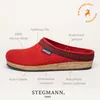 Stegmann 108 Damen Wollfilz-Pantoffeln Rot (Dark Cherry), Produktbild-Vorschau 22