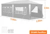 A diagram of a pavilion with dimensions indicated. Produktbild-Vorschau