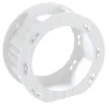 A white, cylindrical object with a wavy pattern and cutouts. Produktbild-Vorschau