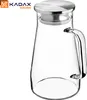 KADAX Glaskaraffe 1.5L, Wasserkaraffe mit Sieb und Deckel Produktbild-Vorschau 6