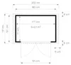 Alpholz Gerätehaus Alisha 202x131cm mit 14mm Wandstärke Produktbild-Vorschau 4