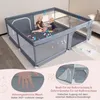 200 x 180 cm Baby Laufstall mit 50 Ozeanbällen & 4 Griffen Produktbild-Vorschau 5