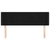 Kopfteil mit Ohren Schwarz 147x16x78/88 cm Samt Produktbild-Vorschau 3